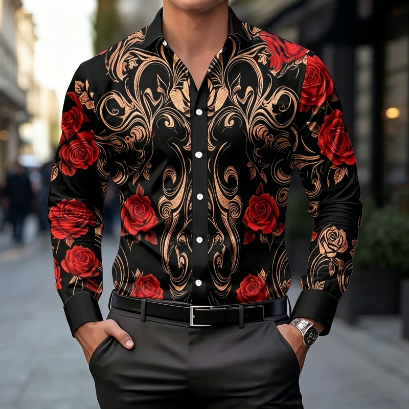 Men'S Fashion 2026 - 2026 new men's shirt fashion printed