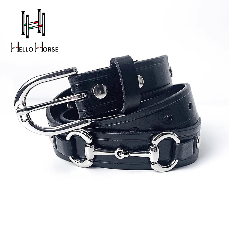 Leather Belt Braided - Hello Horse Equestrian Sports Belt Cowhide