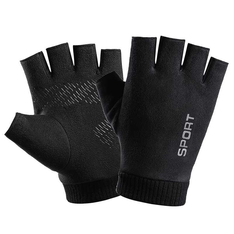 Driving Gloves Leather - Men Winter Suede Leather Plush Thick