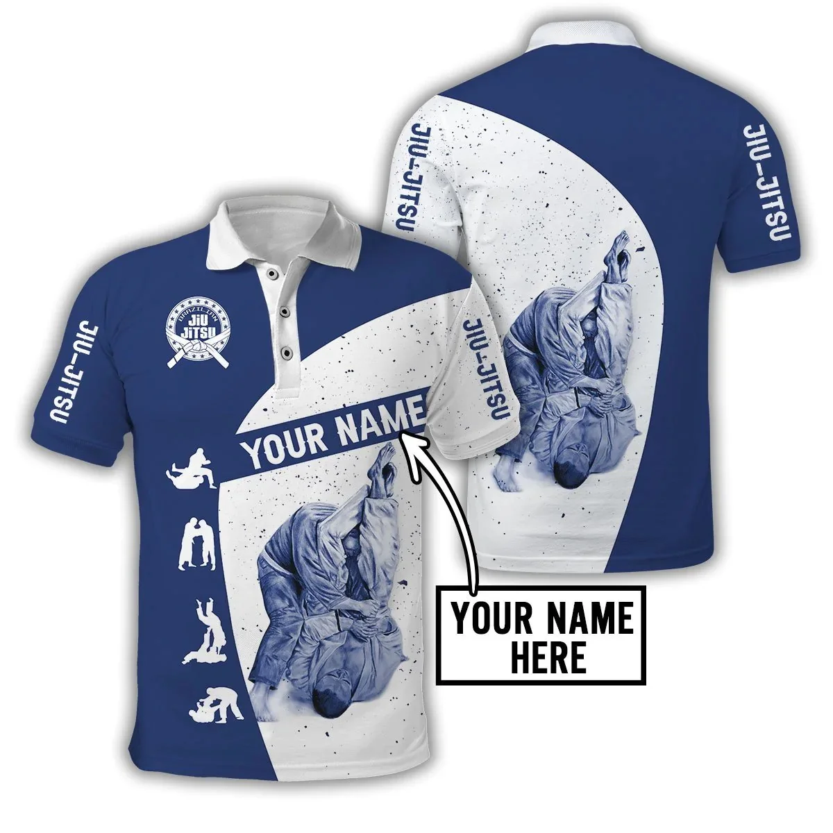 Customized Name Jiu Jitsu 3D A - Men'S Fashion Names review and price