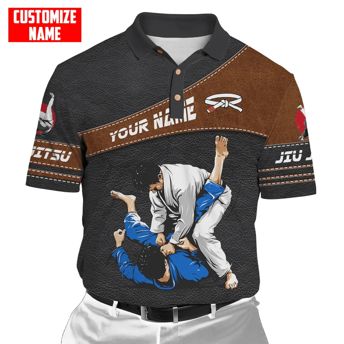 Customized Name Jiu Jitsu 3D A - Men'S Fashion Names review and price