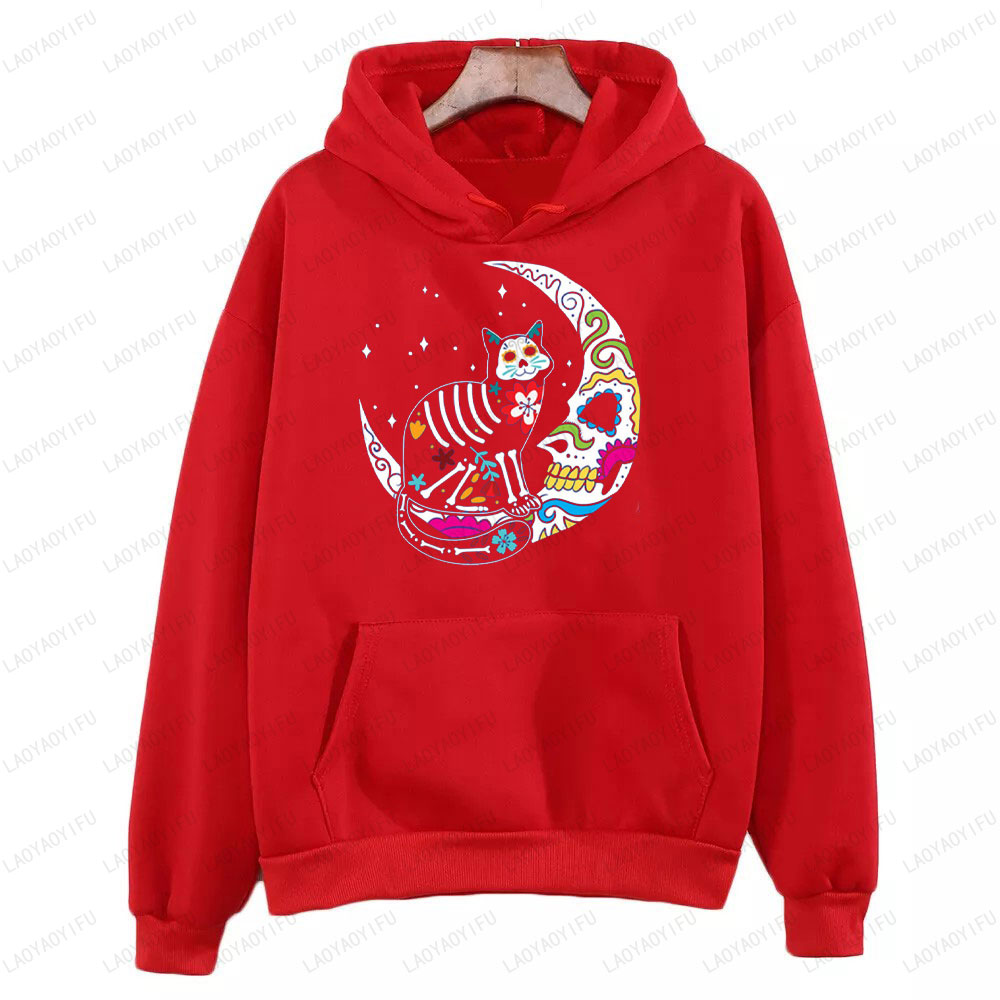 Skeleton Cat and Skull Moon Da - Men'S Fashion For 70 Year Old review and price