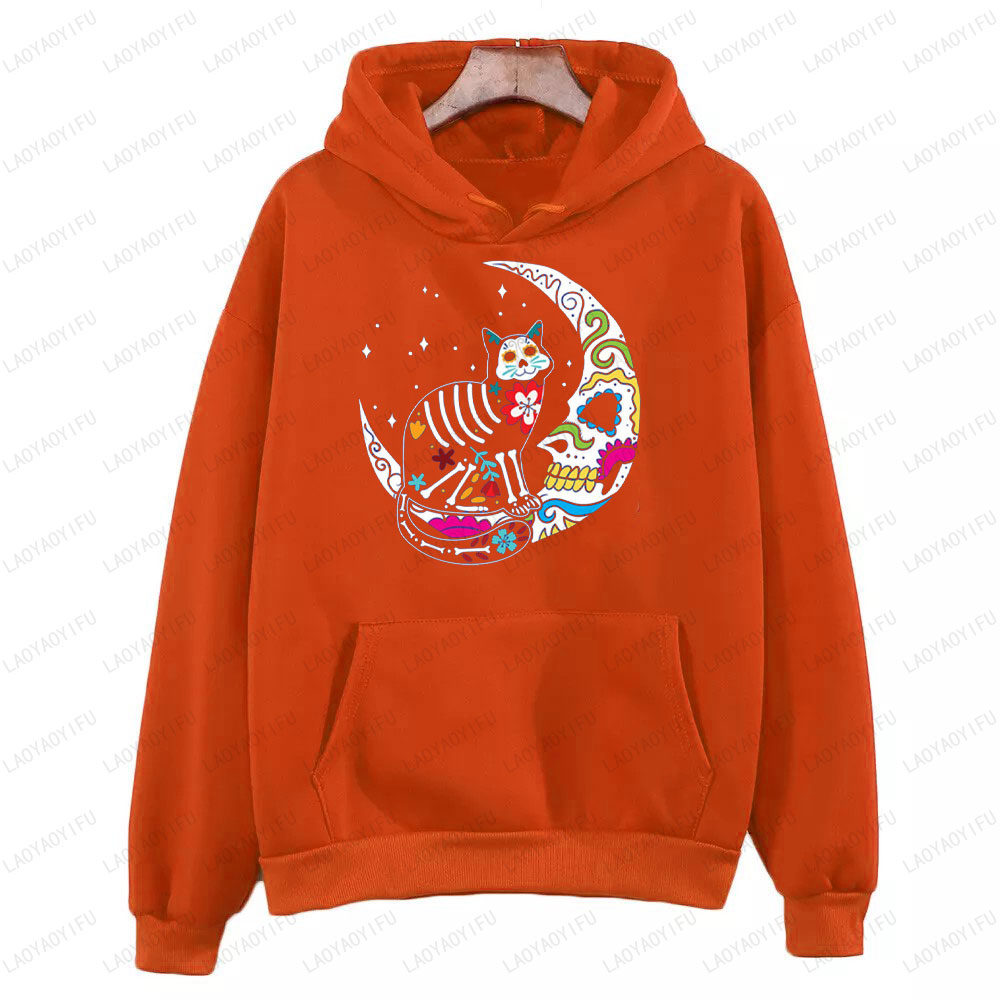 Skeleton Cat and Skull Moon Da - Men'S Fashion For 70 Year Old review and price