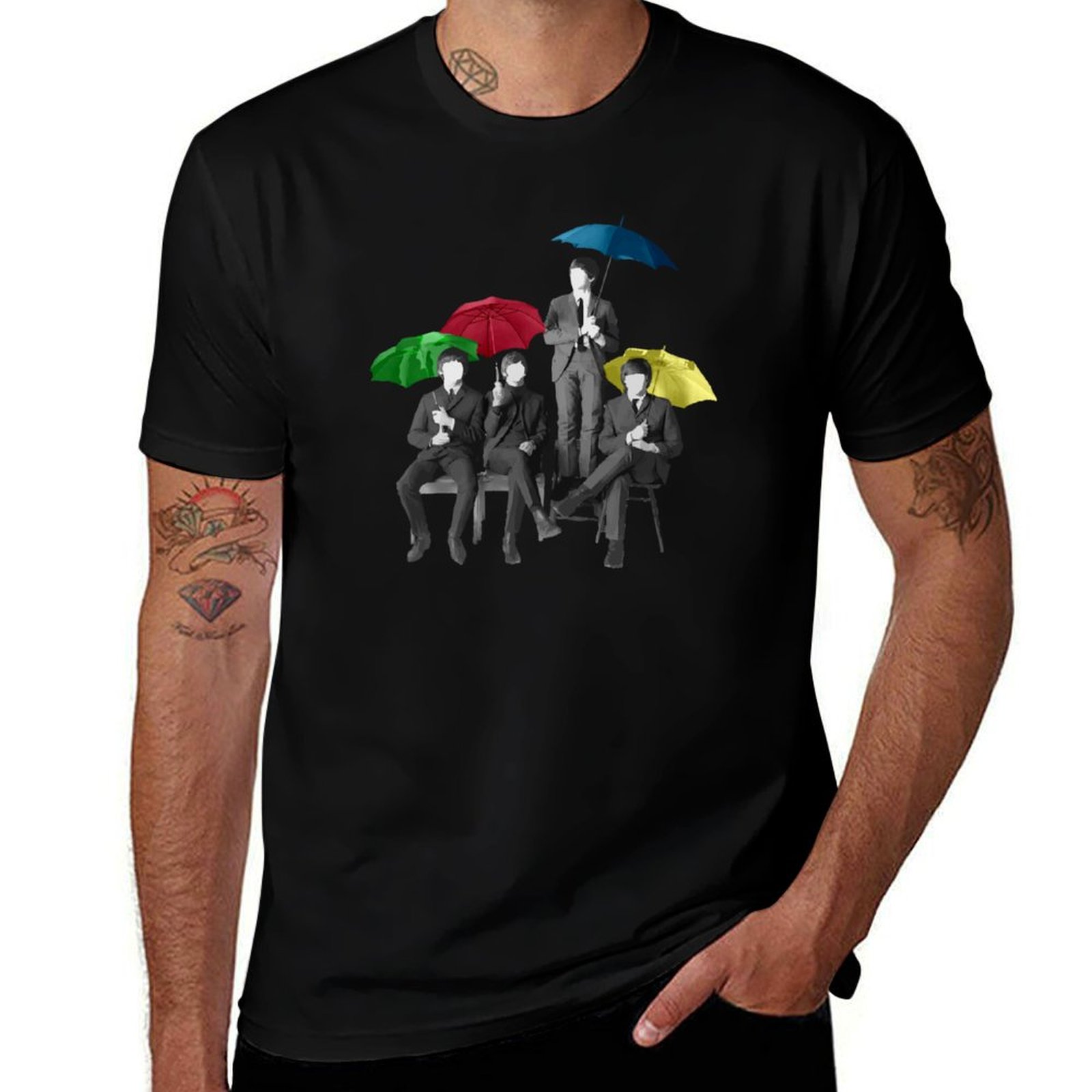 Umbrella Fab Four T-Shirt Casu - Men'S Fashion Umbrella review and price