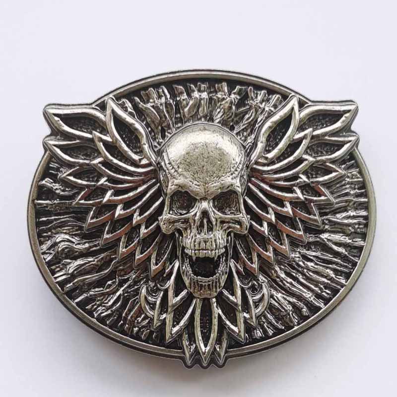 Classic Skull Series Zinc Allo - Leather Belt Braided review and price