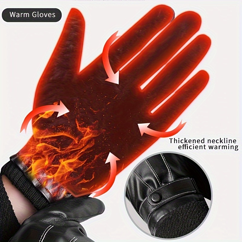 1Pair Winter Gloves Warm Drivi - Driving Gloves Leather review and price