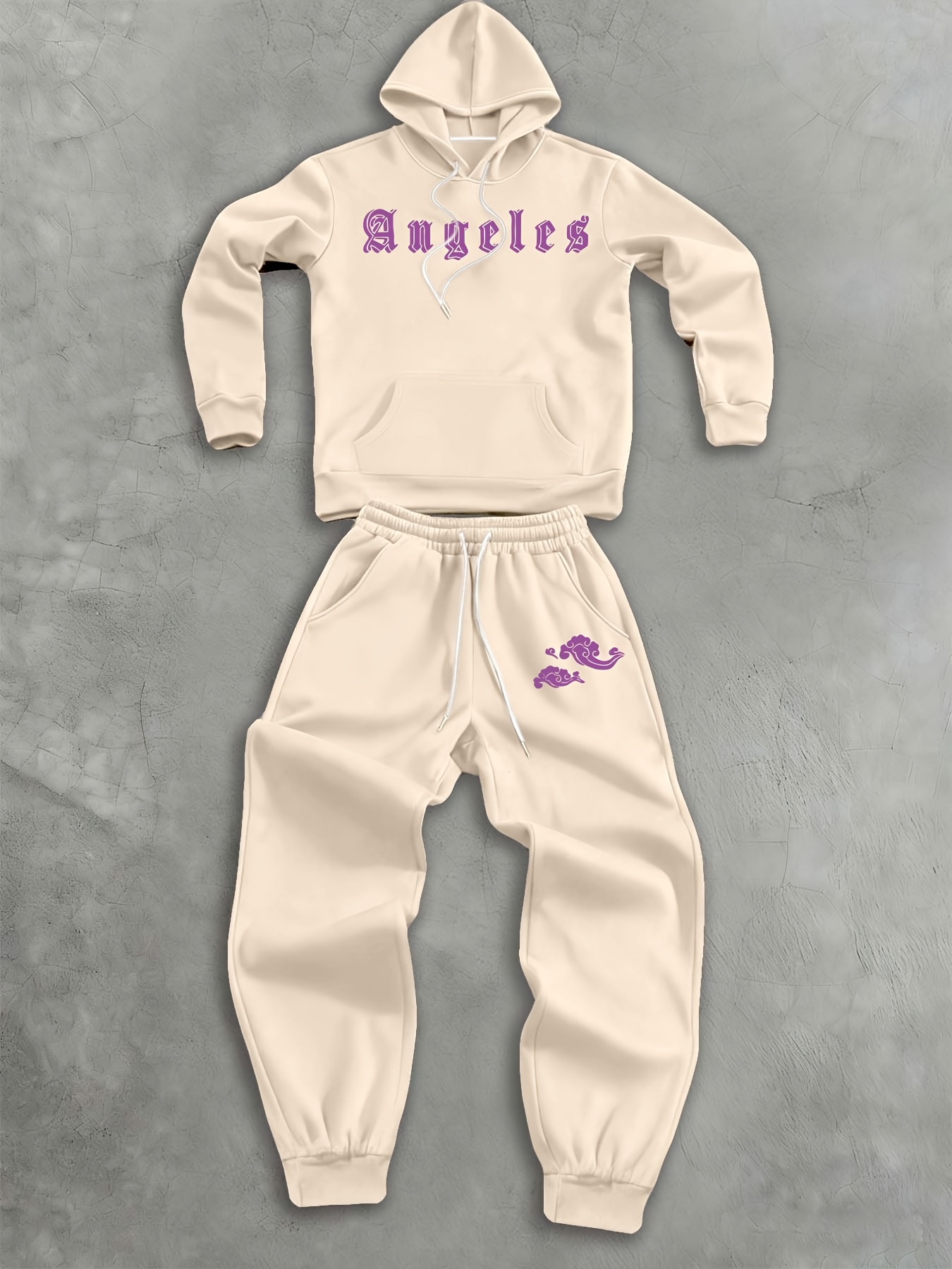 Men Tracksuit Gray Casual Loos - Streetwear Hoodie review and price