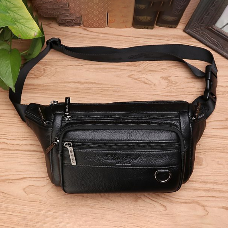 Men Waist Fanny Bags Sling Che - Leather Belt Braided review and price