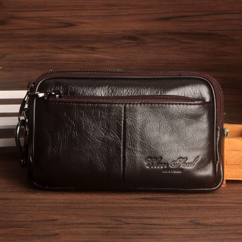 Men Clutch Waist Pack Bag Cell - Leather Belt Braided review and price