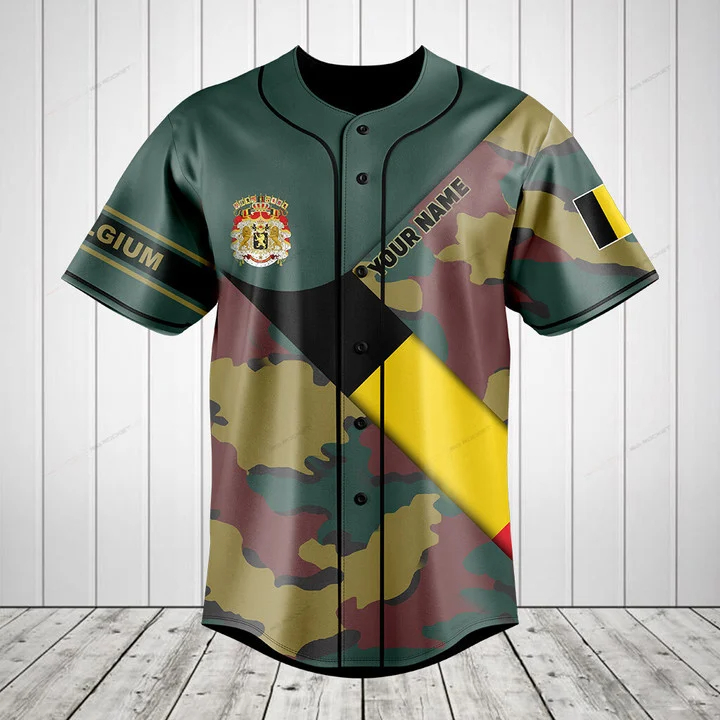 Custom Name Belgium Flag Camou - Men'S Fashion Names review and price