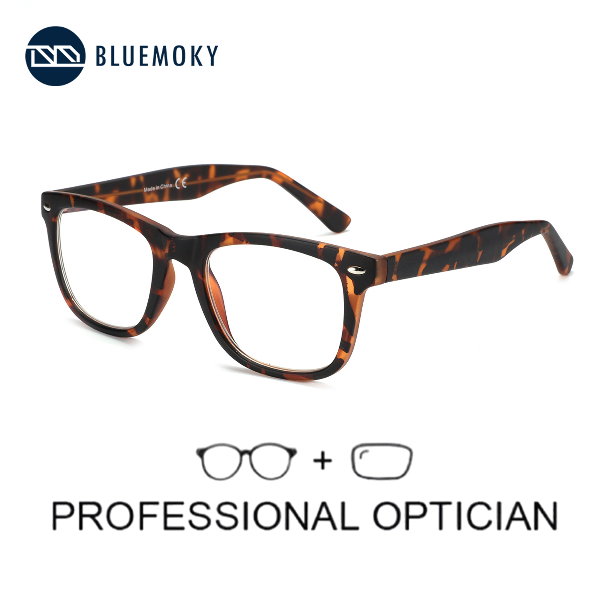BLUEMOKY Fashion Square Prescr - Mens Fashion Reading Glasses review and price