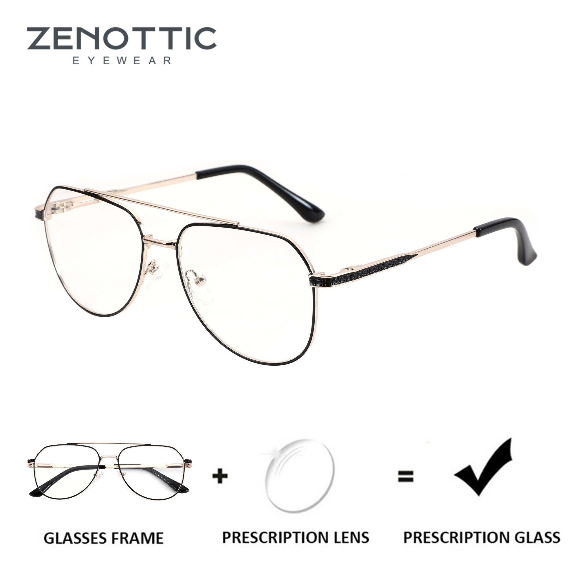ZENOTTIC  2026 Fashion Aviator - Mens Fashion Reading Glasses review and price