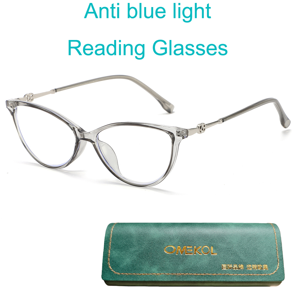 OMEKOL Fashion Cat Eye Blue Li - Mens Fashion Reading Glasses review and price