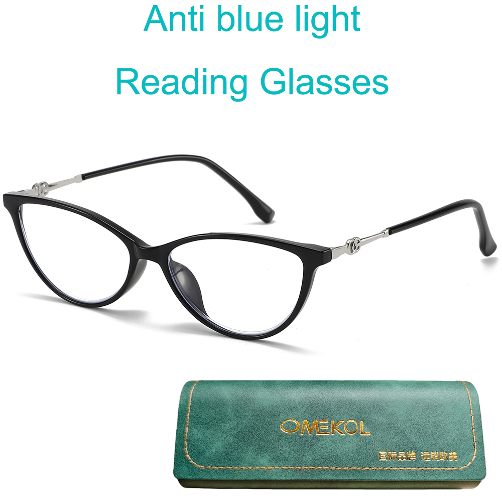 OMEKOL Fashion Cat Eye Blue Li - Mens Fashion Reading Glasses review and price