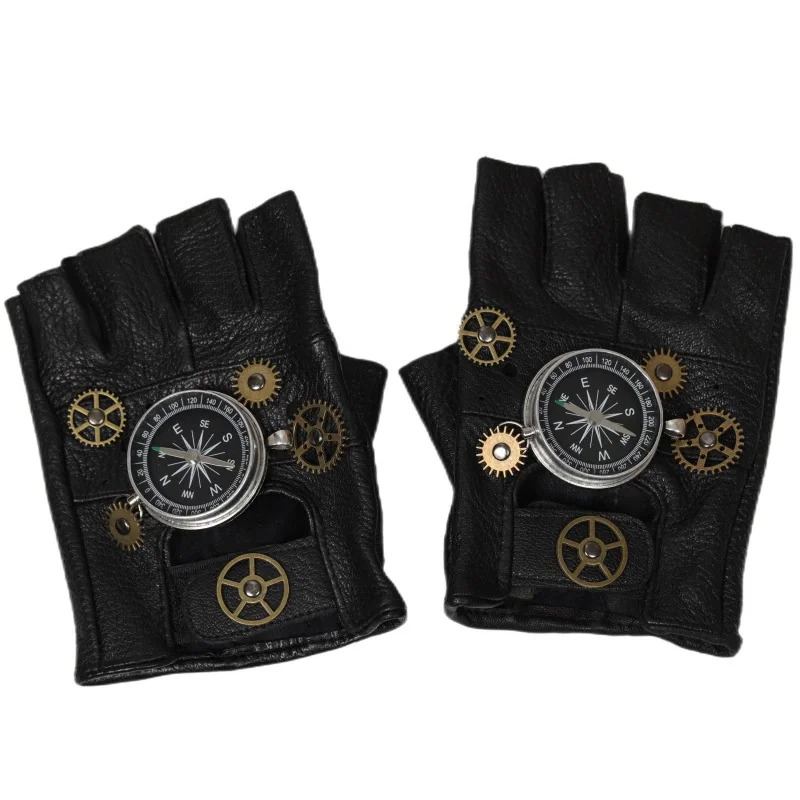 Steampunk PU Leather Fingerles - Men'S Fashion Gloves review and price