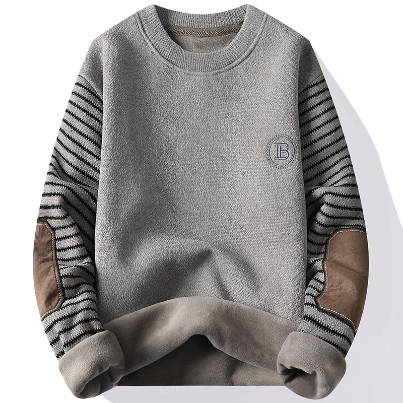 Men's Sweater Patckwork Round  - Mens Fashion Mullet review and price