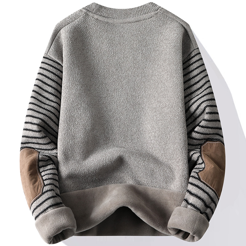 Men's Sweater Patckwork Round  - Mens Fashion Mullet review and price