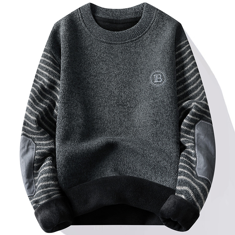 Men's Sweater Patckwork Round  - Mens Fashion Mullet review and price