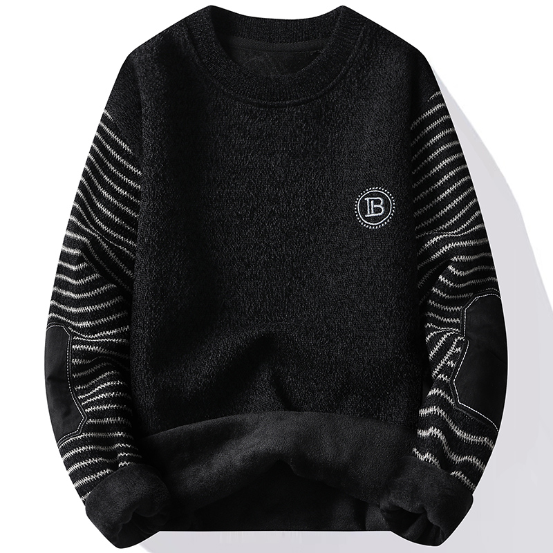 Men's Sweater Patckwork Round  - Mens Fashion Mullet review and price