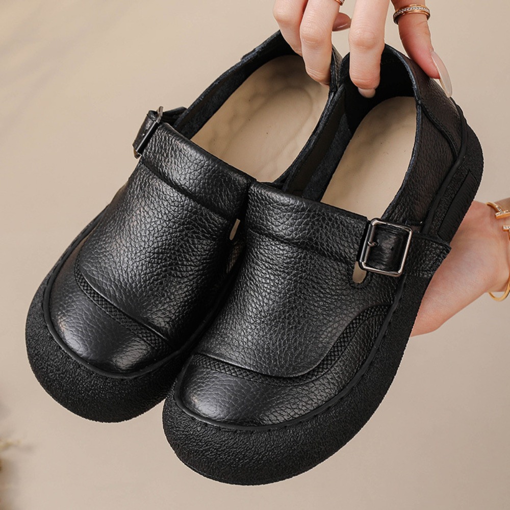 Casual Single Shoes for Women  - Leather Belt Braided review and price