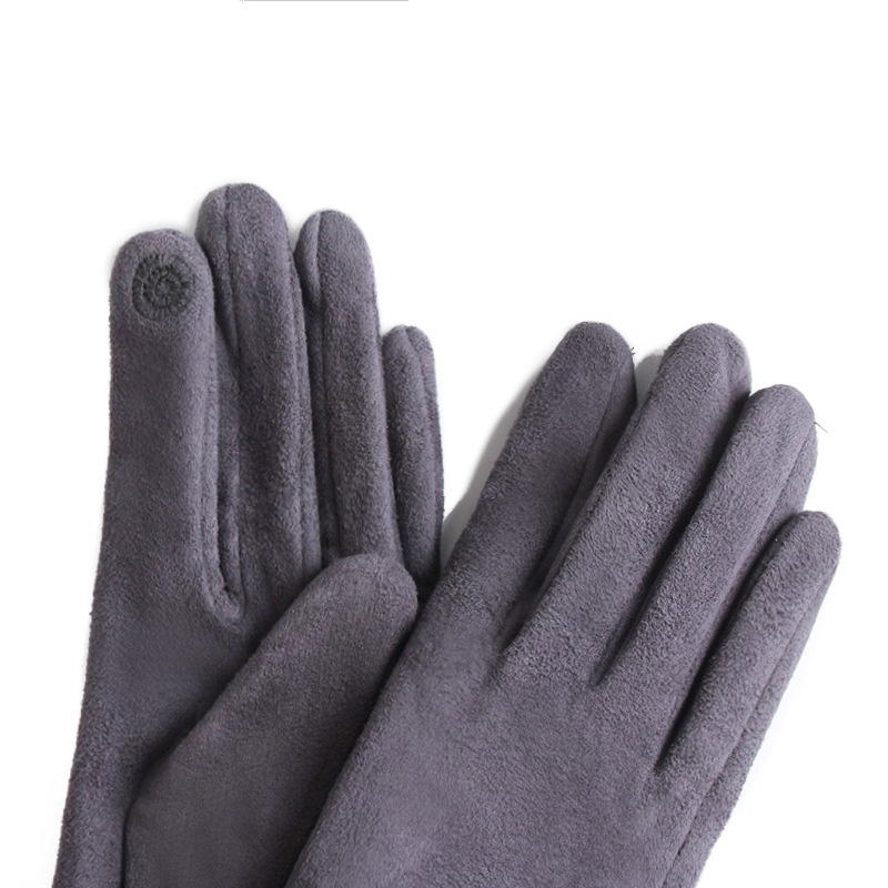 Winter Female Suede Leather Bo - Driving Gloves Leather review and price