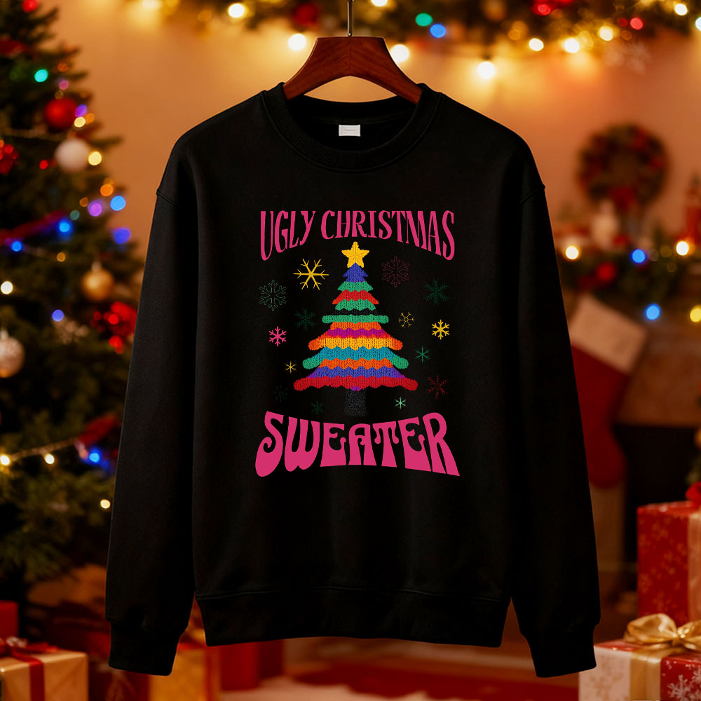 Ugly Christmas Sweater Tree Sw - Men'S Fashion For 70 Year Old review and price