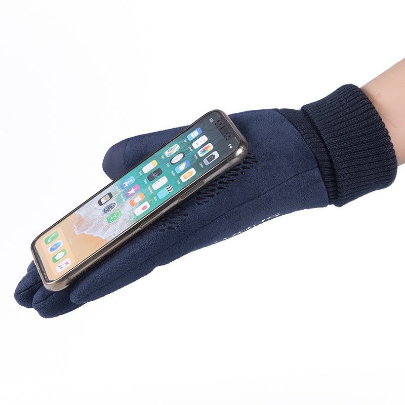 Men Winter Suede Leather Plush - Driving Gloves Leather review and price