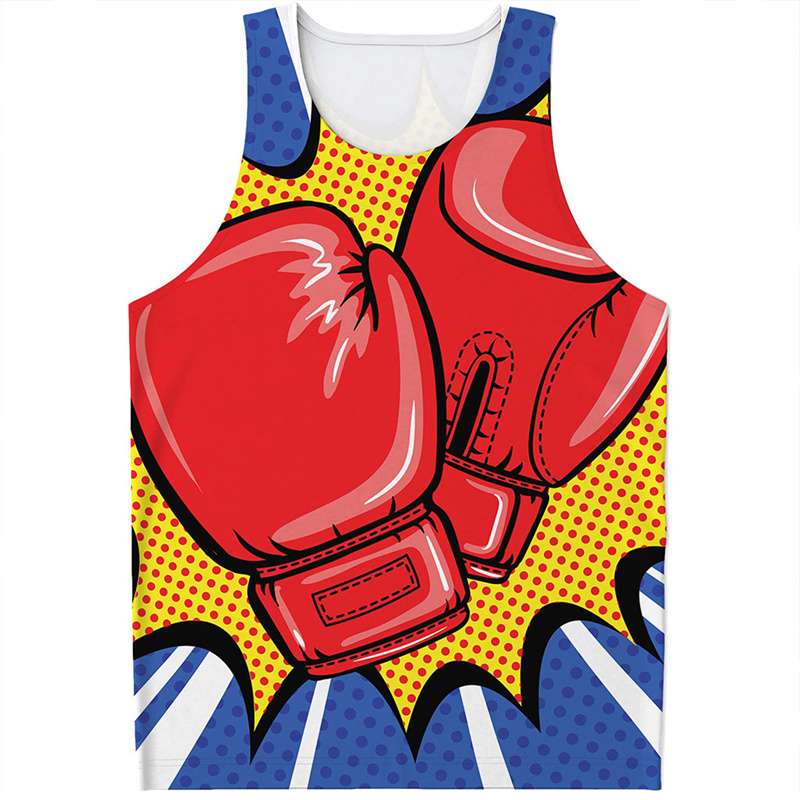 Boxing Gloves 3D Printed Tank  - Men'S Fashion Gloves review and price