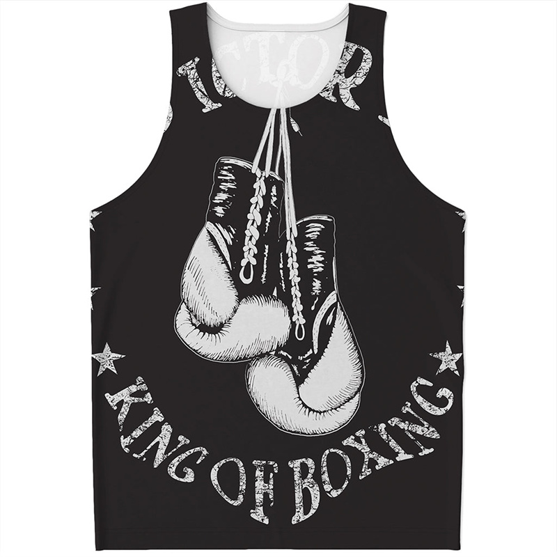 Boxing Gloves 3D Printed Tank  - Men'S Fashion Gloves review and price