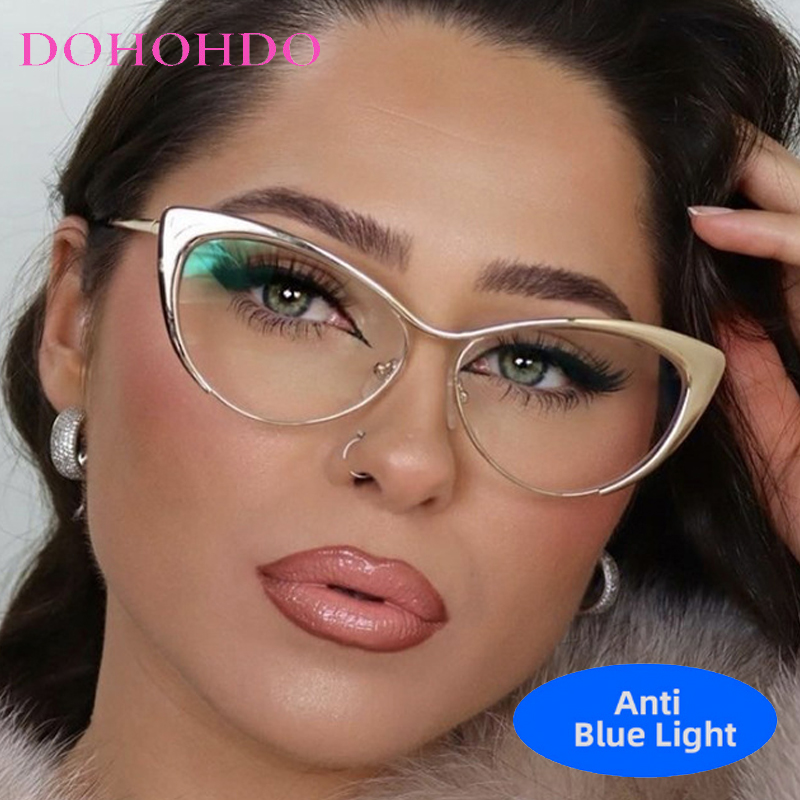 New Luxury Metal Cat Eye Fashi - Mens Fashion Reading Glasses review and price